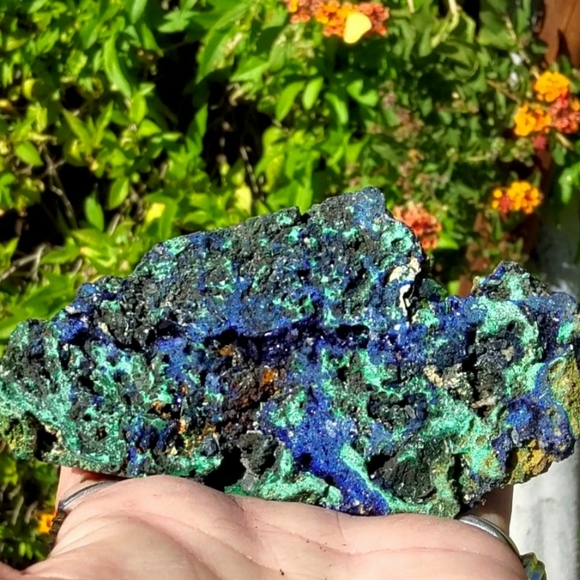 Large Sparkling Malachite & Azurite Specimen - Picture 14 of 17